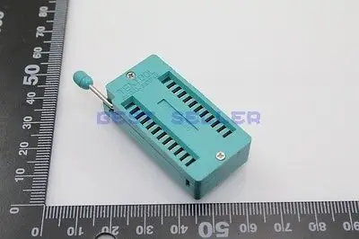 10 шт. Новый 24-контактный Универсальный ZIF погружной тестер IC тестовый разъем