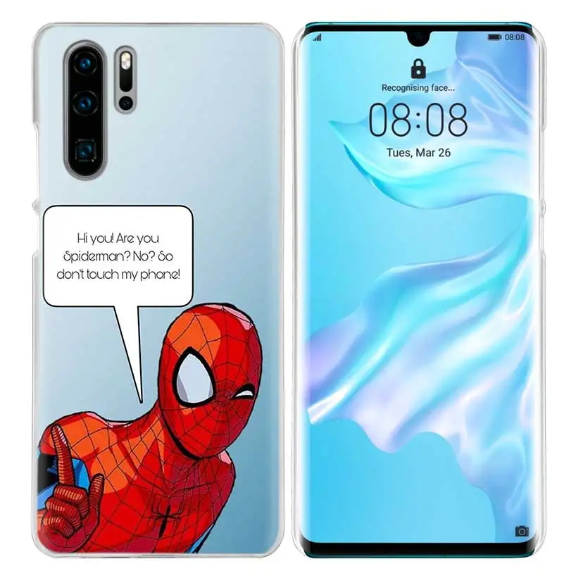 Чехол Дэдпул паук-человек для huawei P20 P Smart Z Plus P30 P10 P9 P8 mate 10 20 lite Pro жесткий чехол для телефона pc Coque
