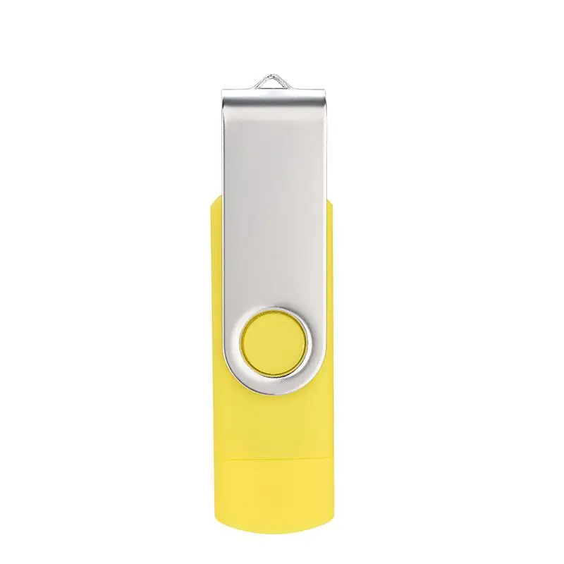 Yellow USB флэш-накопитель Смартфон USB флэш-накопитель OTG Флешка 4 ГБ 8 ГБ 16 ГБ 32 ГБ 64 Гб карта памяти для android phone tablet - Цвет: Yellow