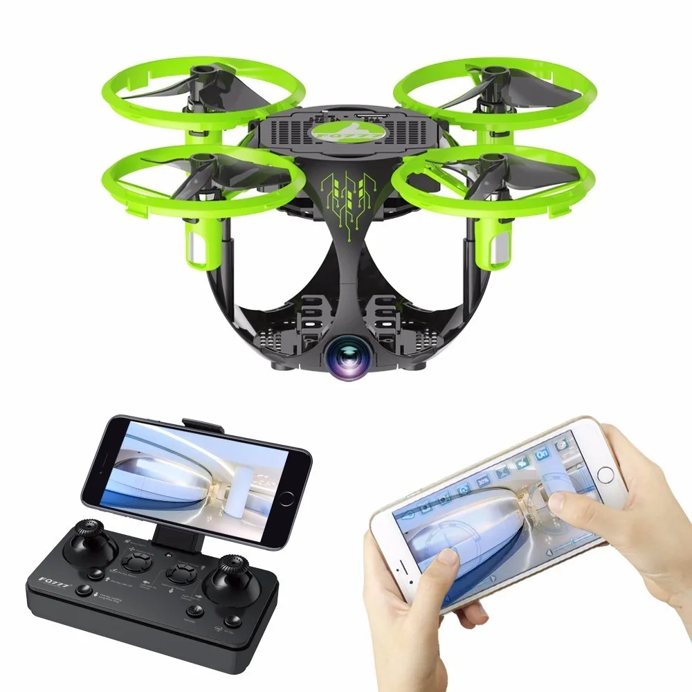 FQ26 Wi Fi FPV мини Дрон Квадрокоптер с камерой 0 3 МП удержание высоты G Датчик складной