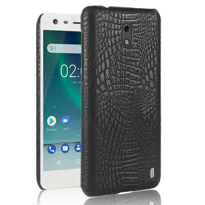 Для Nokia 2 Nokia2 чехол из крокодиловой кожи Жесткий ПК + искусственная кожа