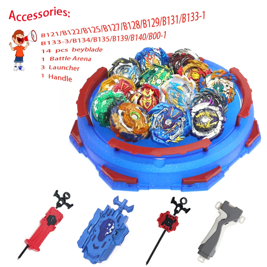 Прямая поставка Beyblade Burst Toys с пусковым устройством и арена Bayblades Металл Fusion God Spinning