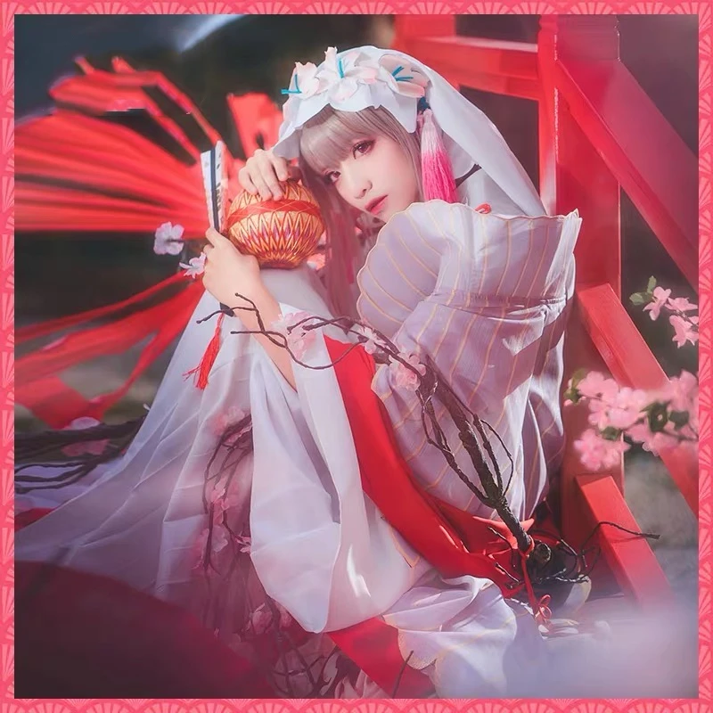 Игра Onmyoji SR Sakura Великолепная новая кожа Пробуждение кимоно ролевые игры Косплей