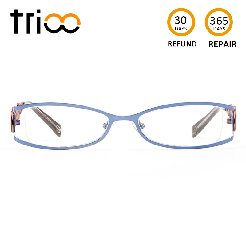Женские очки с цветком TRIOO Romance красным рецептом прозрачные для чтения
