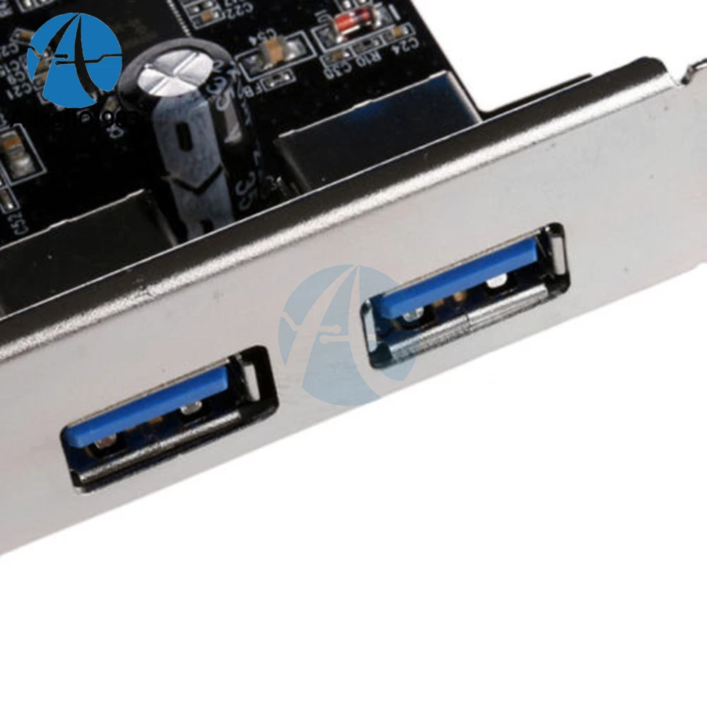 PCI 2 порта Экспресс USB 3 0 передняя панель с 4-контактным и 20-контактным адаптером
