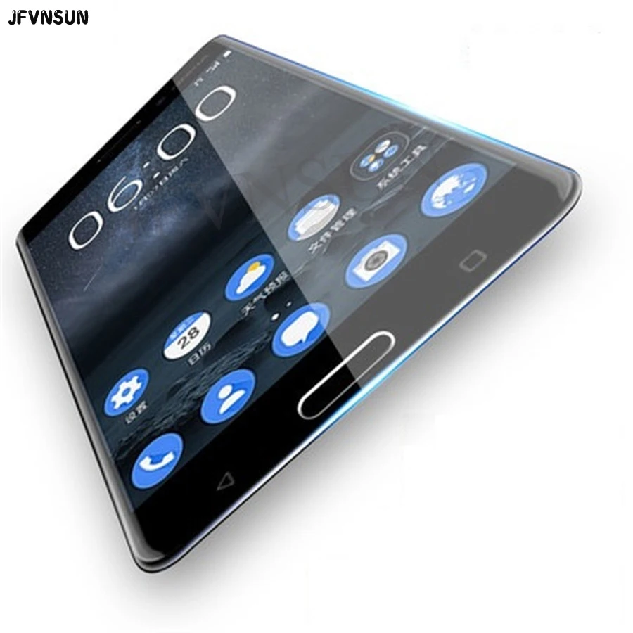 Для Nokia 5 3 6 закаленное стекло ультратонкое 9H противоударное полное покрытие