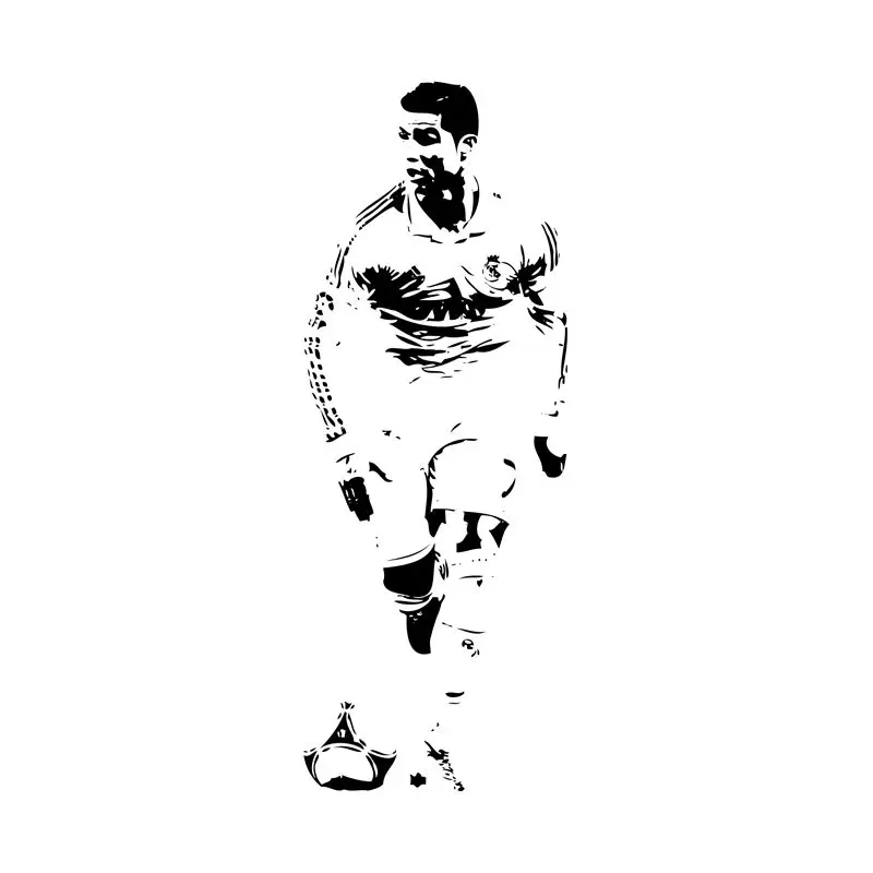 Бесплатная доставка наклейка на стену Криштиану Роналду CR7 для футбола украшение