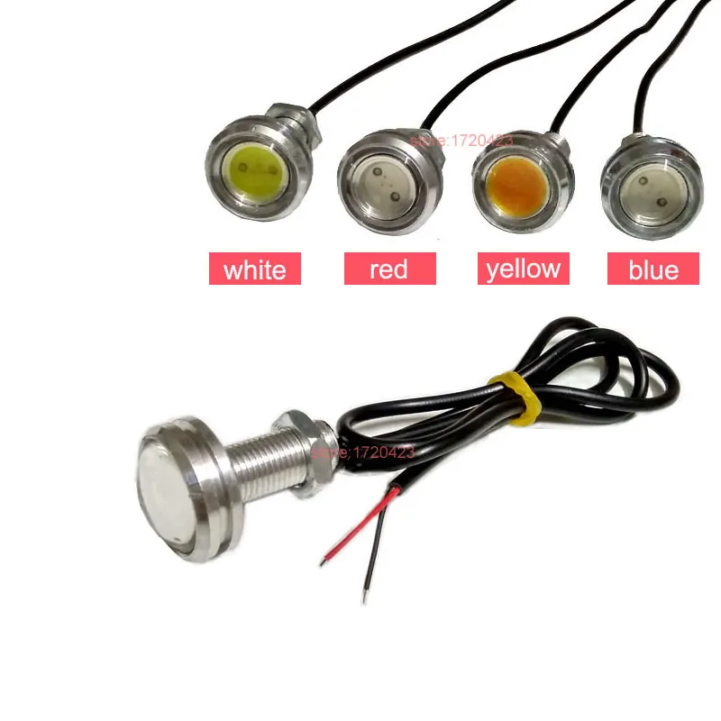 10X12V 9W 23mm LED DRL Орлиный взгляд освещение для автомобиля противотуманные дневные