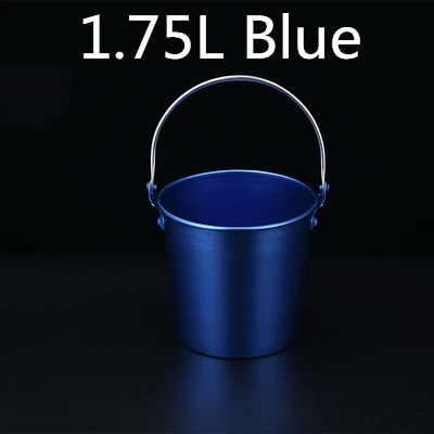 Blue 1.75L 1.25L/1.75L серебряное/медное/золотое/синее/зеленое ведро для льда из нержавеющей стали, ведро для льда, вино, шампанское, охладитель пива, ледяные бочки - Цвет: Blue 1.75L