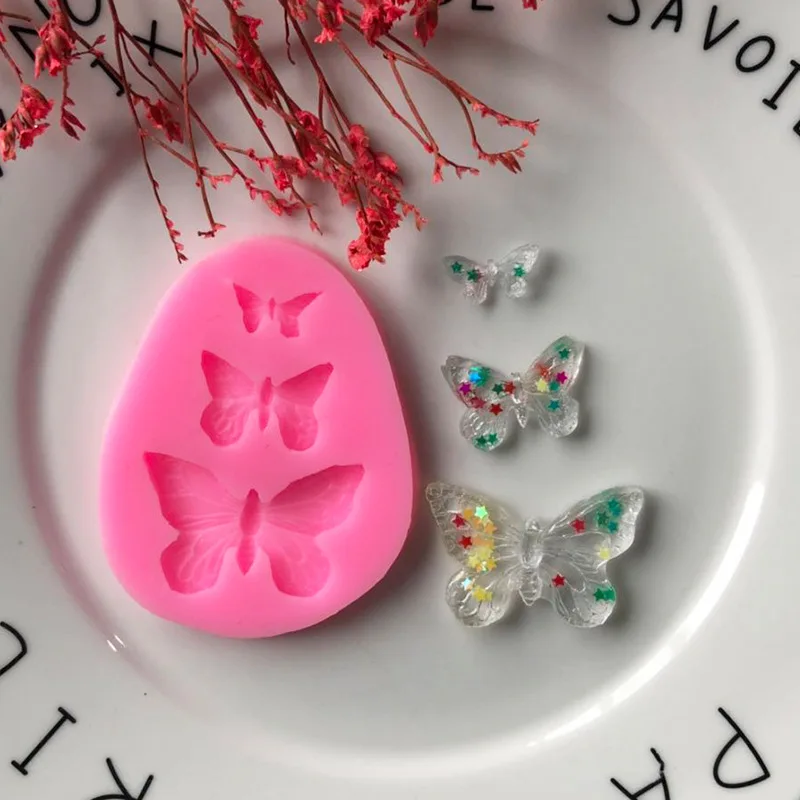 1 шт Sugarcraft Бабочка силиконовые формы помадные для украшения торта инструменты