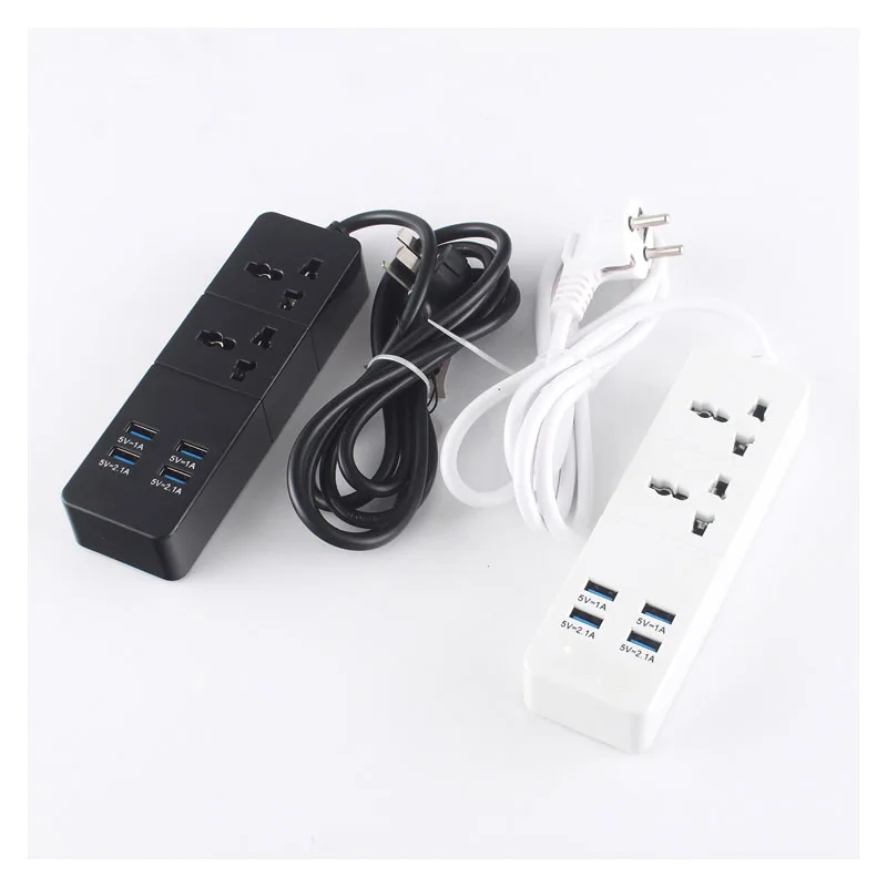 Умный сетевой фильтр с USB-разъемом защита от перегрузки перенапряжения 2 розетки 4