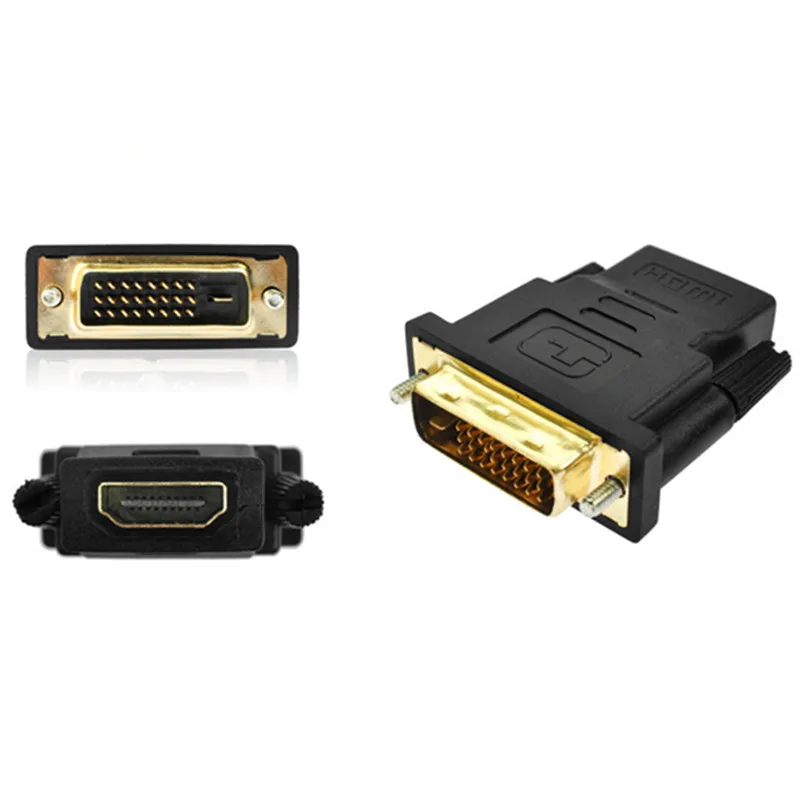 DVI в HDMI адаптер конвертер 24 + 5 папа Женский для HDTV LCD ПК компьютера PS3 PS4 TV BOX |