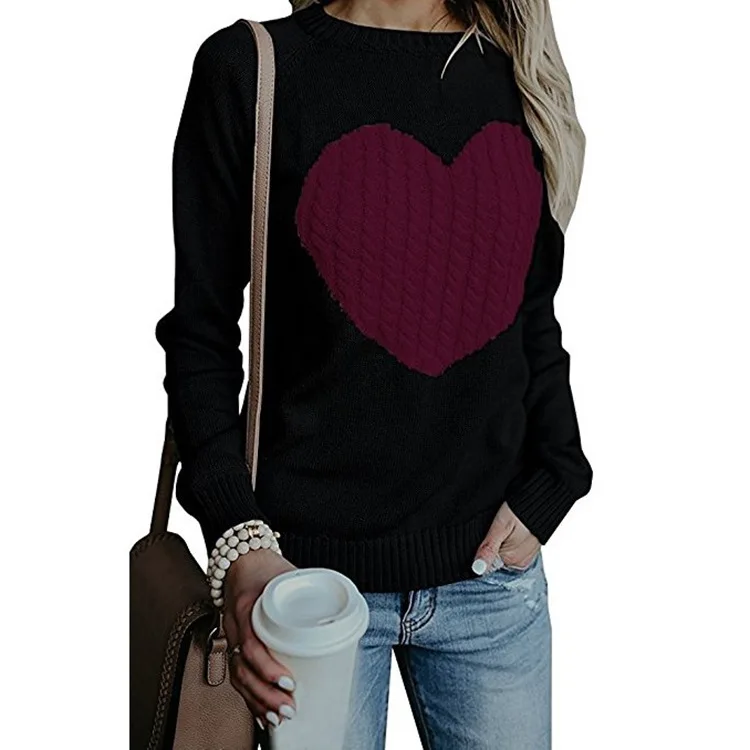 

NANABUBU Women O Neck Print Winter Sweater Women Long Sleeve Knitted Women Sweaters And Pullovers Female Jumper Tricot Tops