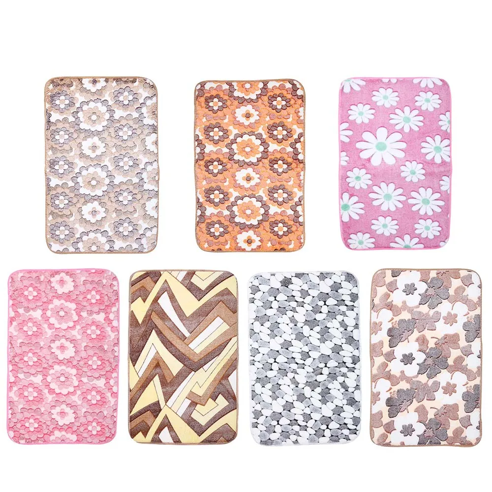 2 шт Набор ковриков для ванной коврик коралловый флис напольный с эффектом памяти