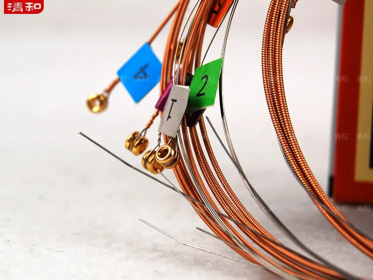 10 комплектов струн для акустической гитары среднего калибра из фосфорной бронзы