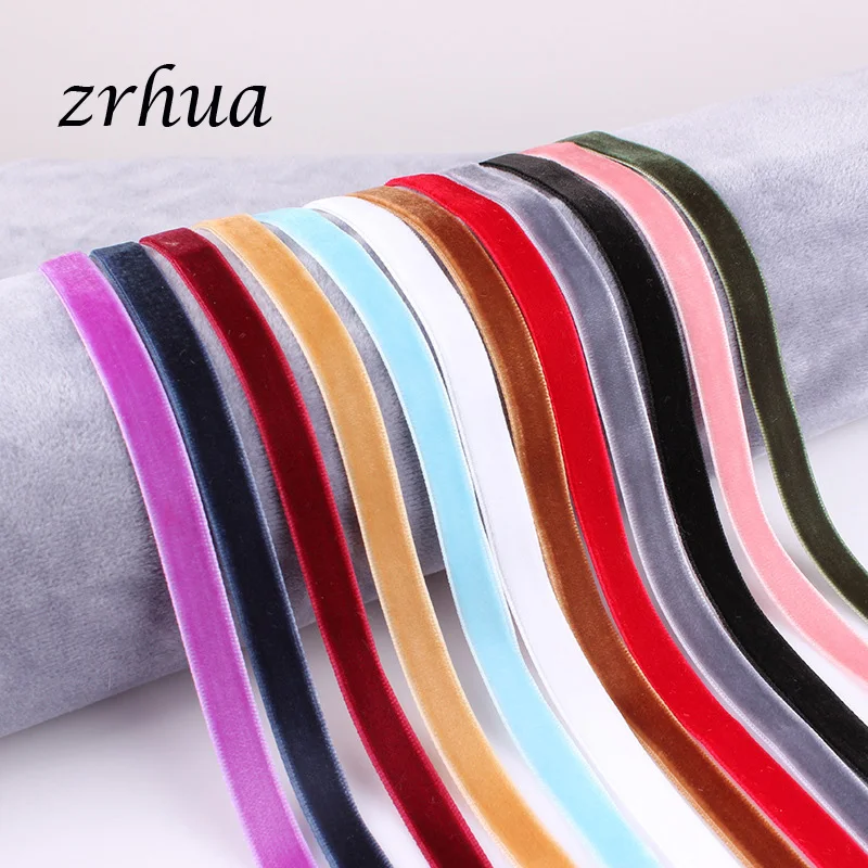 ZRHUA новинка 12 шт. черные бархатные ожерелья Чокеры для женской красочной розовой
