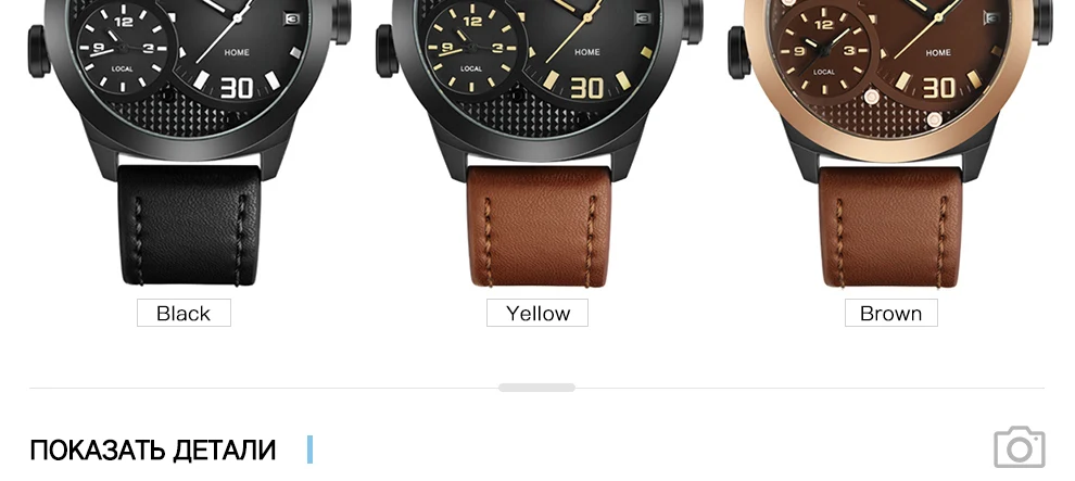 Naviforce Для мужчин Спортивные часы модные роскошные Лидирующий бренд Dual Time Повседневные часы кожаный ремешок Водонепроницаемый часы Relogio Masculino