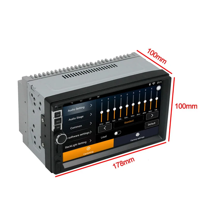 2 din автомобиль DVD аудиосистема для автомобиля Android 7 1 MP5 плеер дюймов