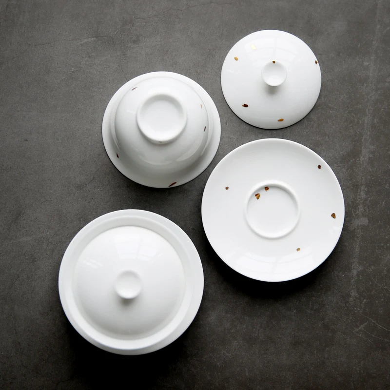 Goofanser Цзиндэчжэнь Керамика Gaiwan ручной работы китайский кунг фу Чай