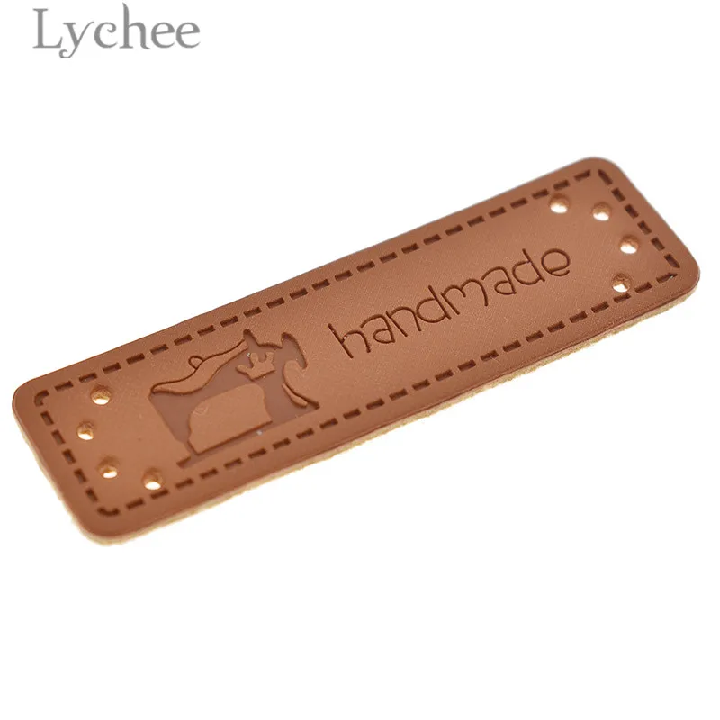 Lychee Life 50 шт. бирки ручной работы из искусственной кожи птица швейная машина тисненая этикетка DIY этикетки типа «флажок» для швейных аксессуаров одежды