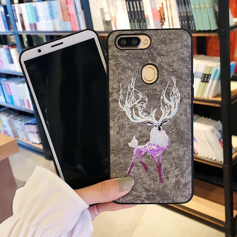 UPaitou ТПУ ПК 3D Вышивка Чехол для BBK OPPO A57 A77 F3 A79 A59 F1S A83 A73 F5 Край гребень Жесткий PC