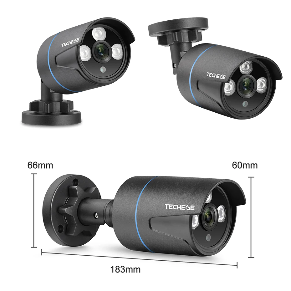 Techege 720 P HD AHD камера CCTV Камера наружные внутренние Водонепроницаемые ИК ночного
