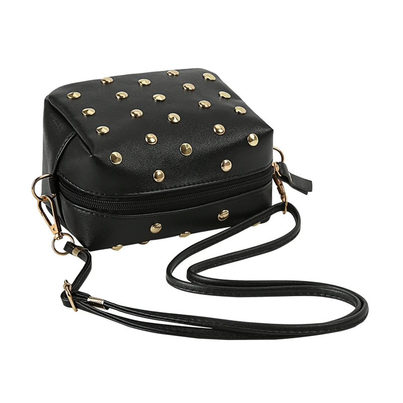 Женская сумка через плечо из ПУ кожи с заклепками | Багаж и сумки