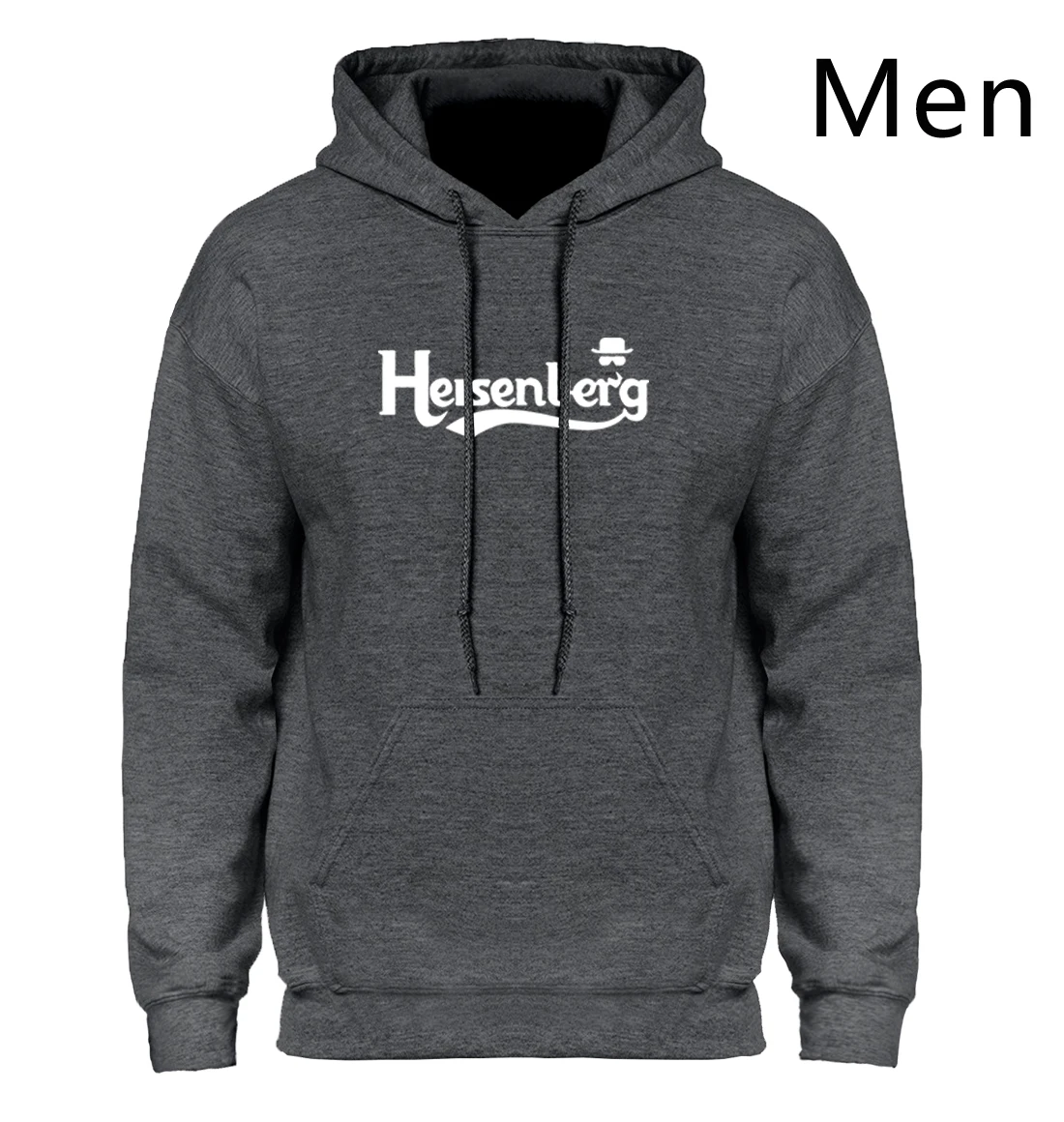 Breaking Bad, Heisenberg, худи, толстовка, мужская,, новинка, зима, осень, толстовка, хлопок, с принтом, повседневная, мужская, брендовая одежда - Цвет: Dark Gray