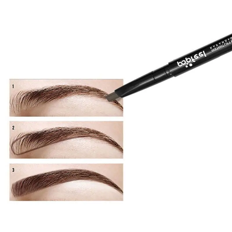1 шт. водостойкий двойной карандаш для бровей с кисточкой бровей|automatic eyebrow