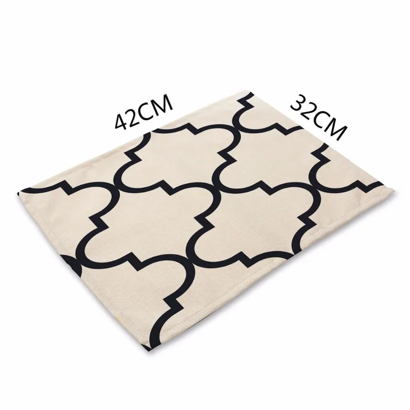 Геометрический узор коврик для стола Геометрическая настольная салфетка
