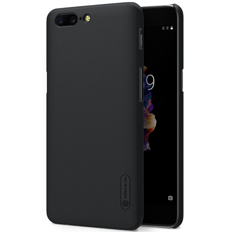 case for oneplus 5 cover 5.5 inch NILLKIN Frosted PC Plastic hard back + Screen Protector one plus |