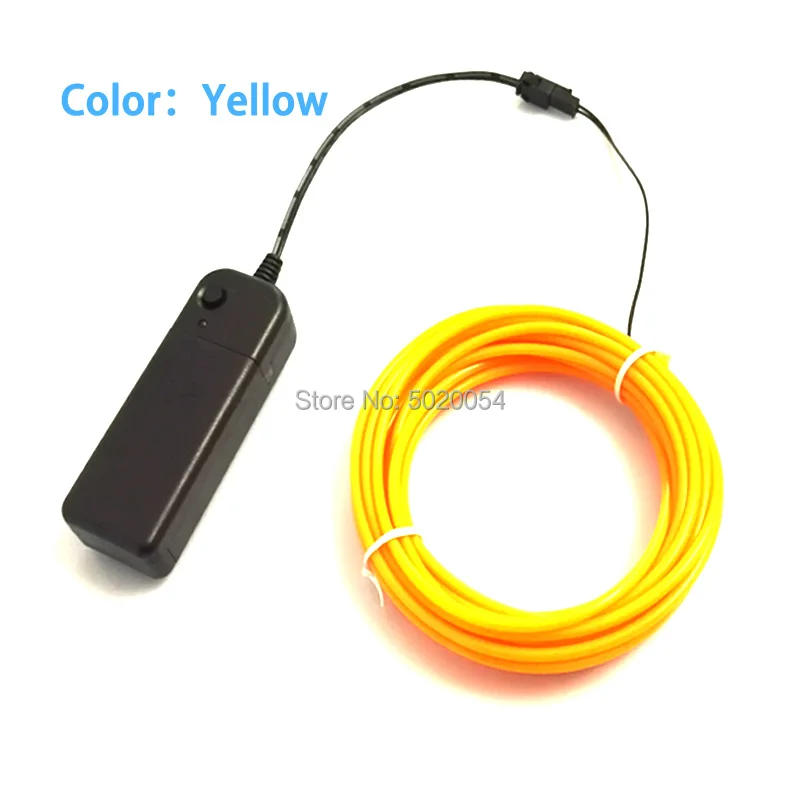 Контроллер 3 в длиной 10 м гибкая неоновая светящаяся лента EL трос