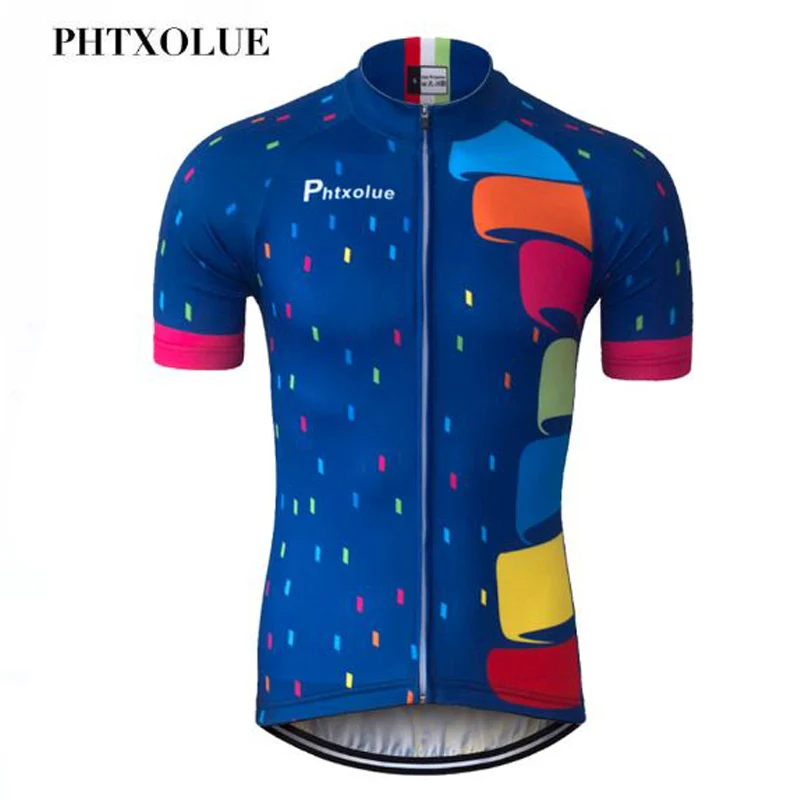 Phtxolue Pro Cycling Clothing Summer 100% Polyester Bicycle Clothes Sportswear MTB Bike Maillot Ciclismo Jersey | Спорт и
