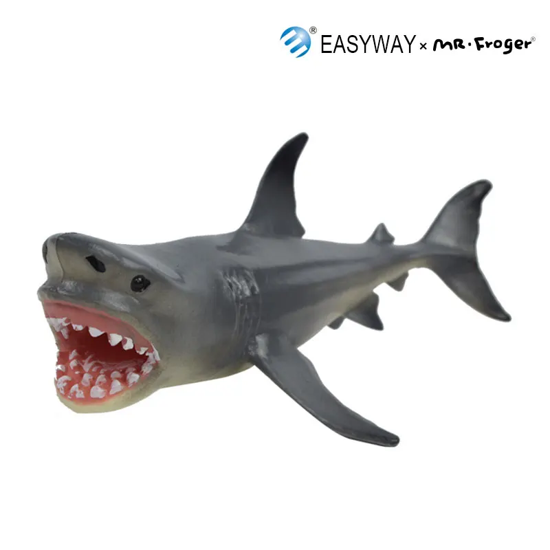 EASYWAY большая белая акула Морская жизнь животные Фигурки ПВХ Модель Реалистичная
