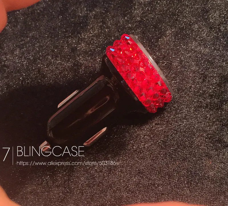 Black-Red Diamond 3.1A мини USB Автомобильное зарядное устройство для мобильного телефона планшет gps быстрое зарядное устройство автомобильное зарядное устройство двойной USB Автомобильное зарядное устройство адаптер в автомобиле - Тип штекера: Black-Red Diamond