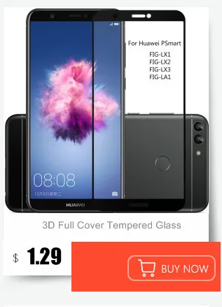 2 шт 9H закаленное Полное покрытие стекло для huawei PSmart Защита экрана для huawei P Смарт Стекло 3D защитная пленка FIG-LX1 LX2 LA1