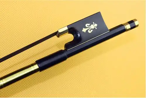 

high class black Carbon fiber violin bows 4/4 full size Ebony Frog black horse hair