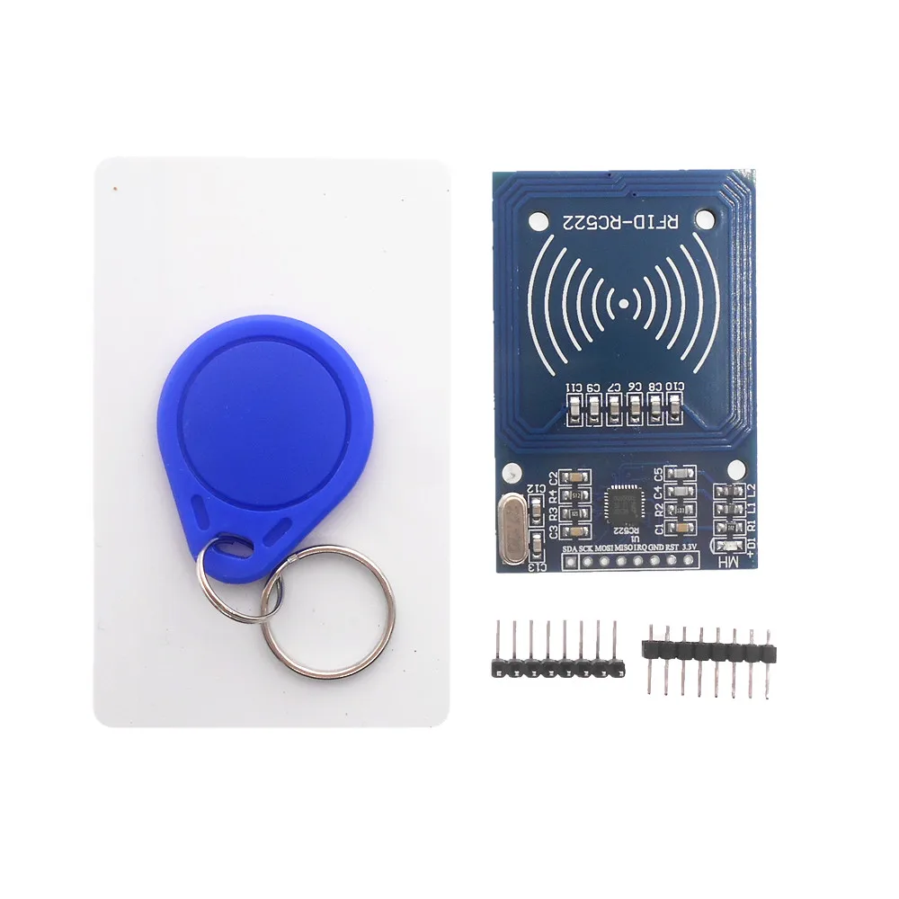 MFRC-522 RC522 RFID RF IC card sensor module with S50 card keychain RFID-RC522
