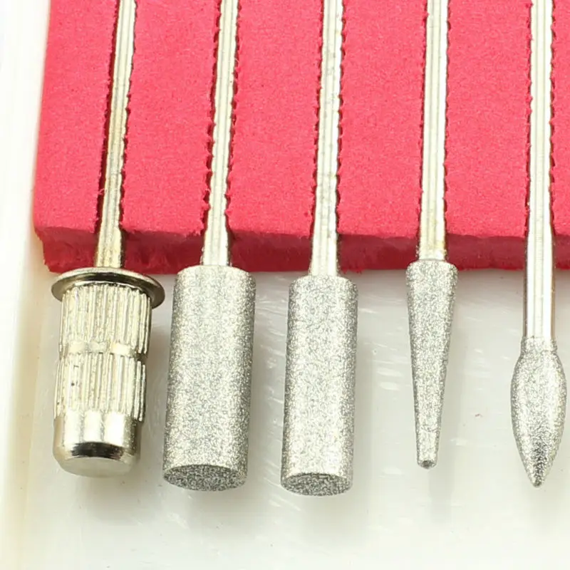 

100 Sets X 6PCS Nail Drill Bits and Sanding band Nail Drill Replacement Set Nail Electric File Metal Bits Wholesale E0236