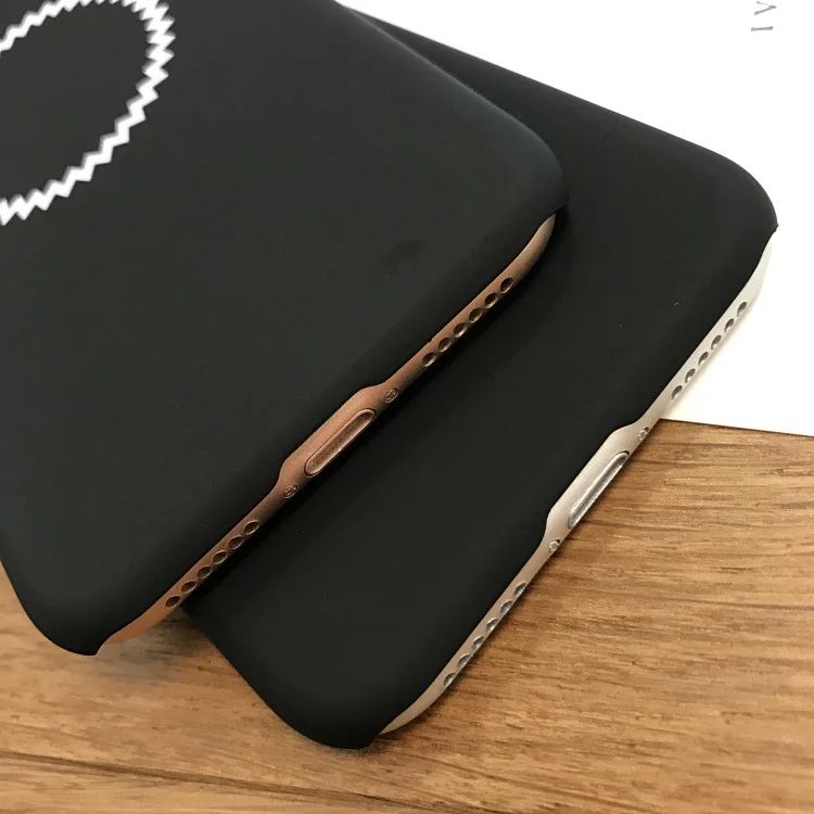 Простой индивидуальный геометрический круг qr-код черный чехол для iPhone X XR XS Max 6 S 7 8