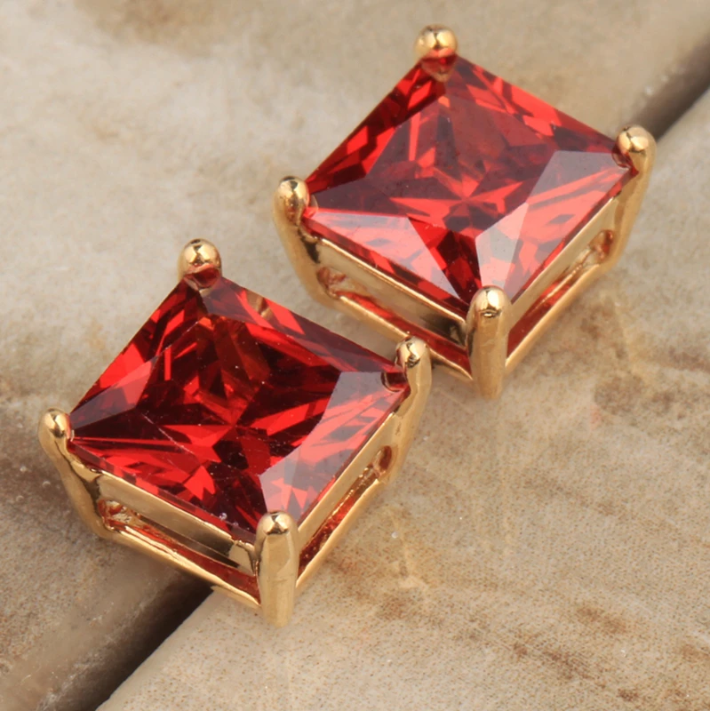 Женские серьги-гвоздики прямоугольной формы S5108 | Украшения и аксессуары