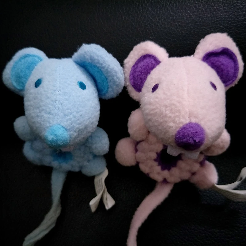 1 шт. мини Мышь палец руки розовый синий серый чучело Животные Дети Плюшевые