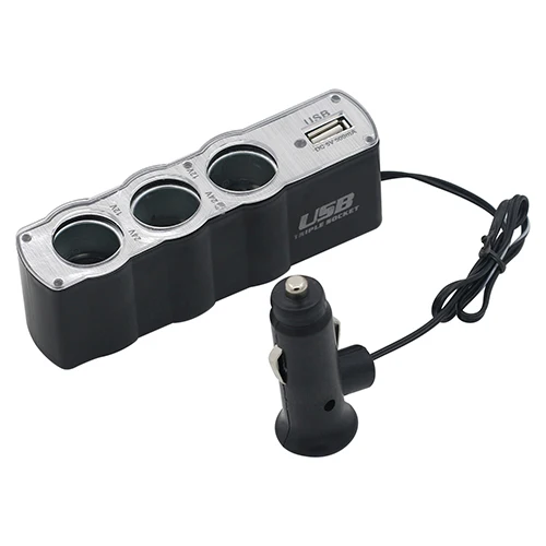 High Reputation Car Cigarette Lighter Multi Socket Splitter 3 Way USB Charger Adapter DC 12V 6YXC | Автомобили и мотоциклы