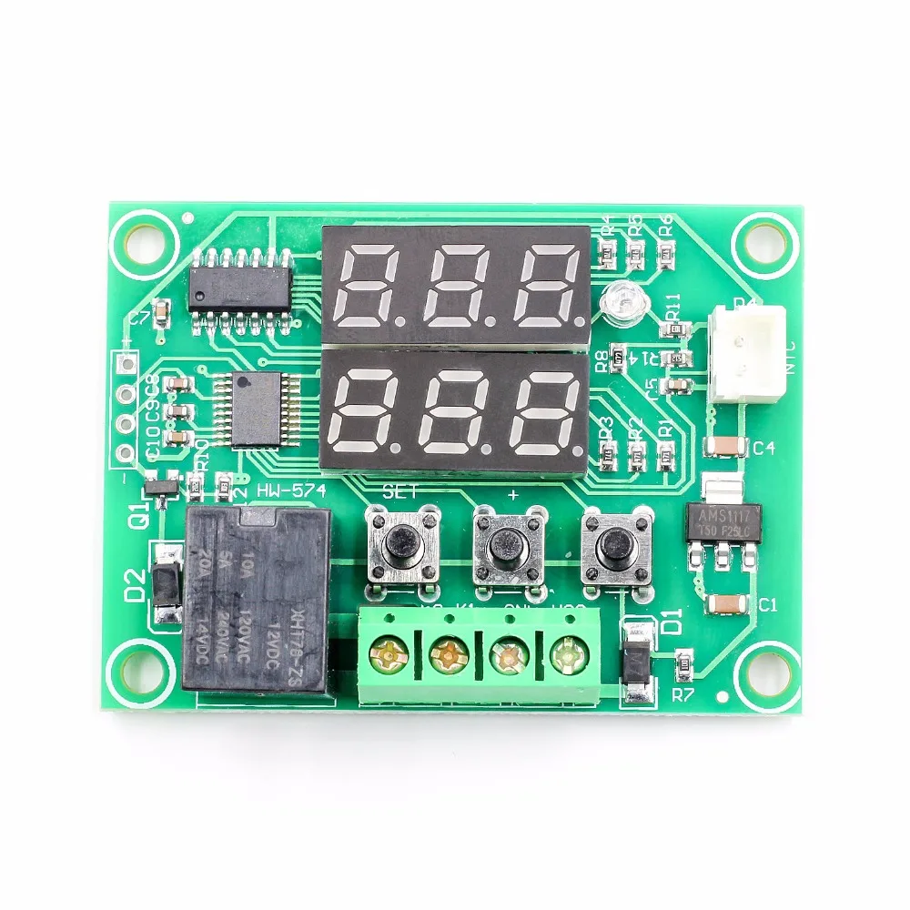 XH W1219 DC 12V двойной светодиодный цифровой дисплей термостат регулятор температуры