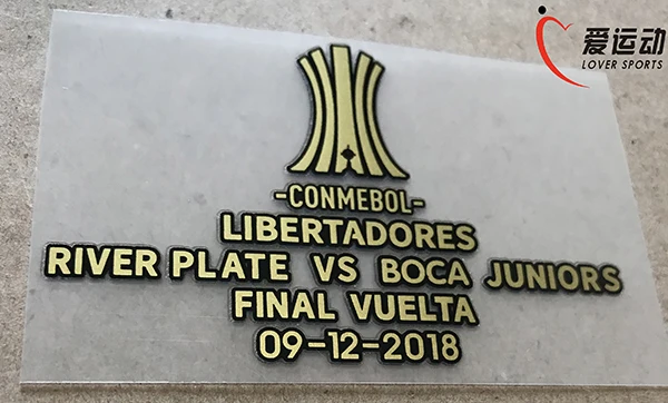 Ривер Плейт FINAL COPA LIBERTADORES набор патчей CONMEBOL LIBERADORES финальный матч детали+ трофей 3 патч