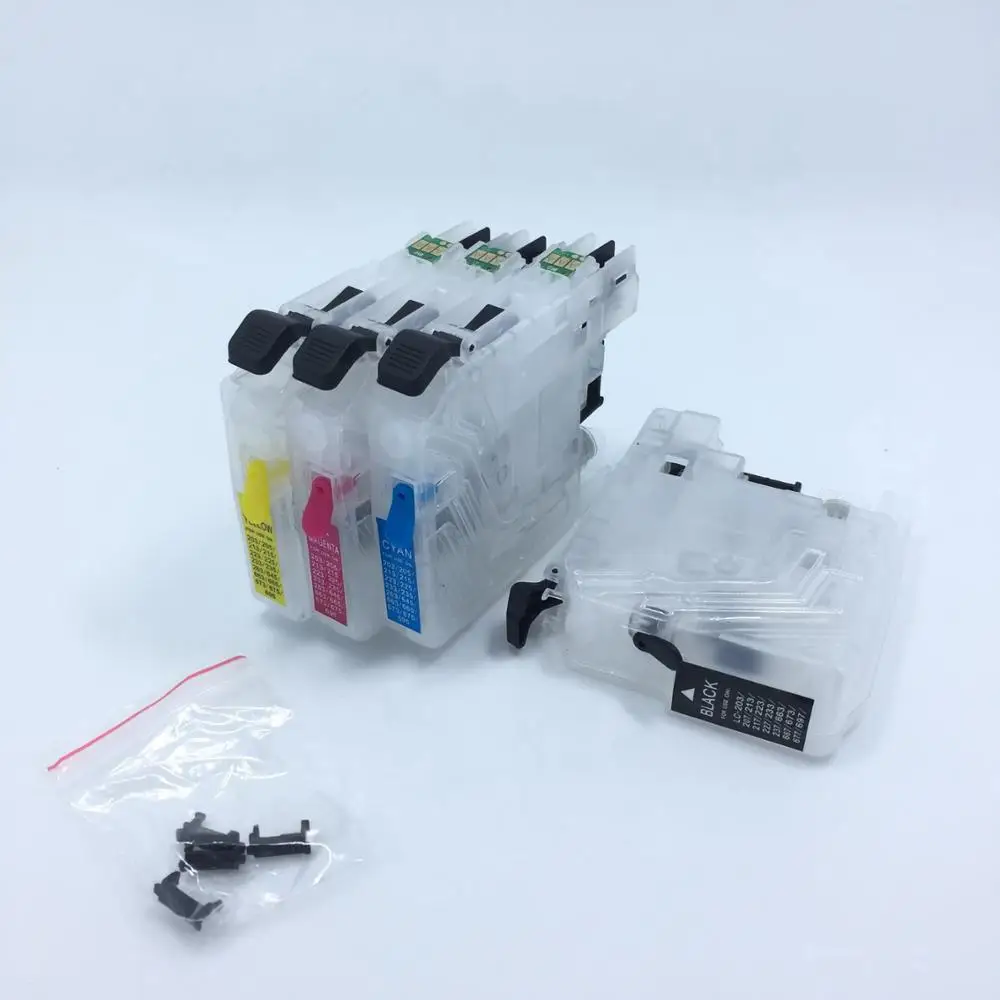 YOTAT многоразовый чернильный картридж LC207 LC205 для принтера Brother MFC J4620DW J4420DW J4320DW|ink