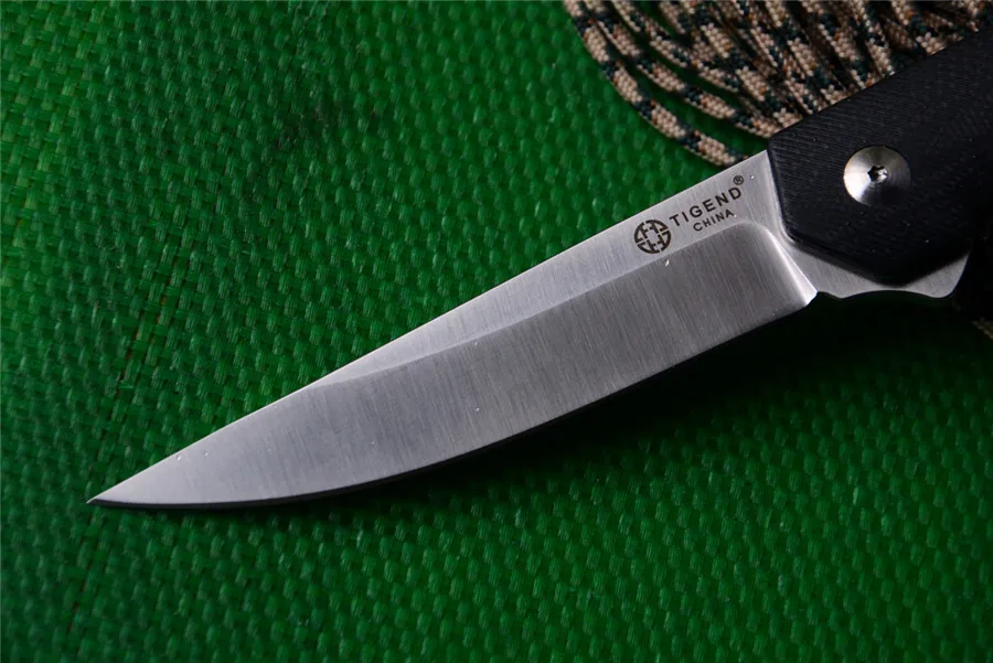 TIGEND 1067 карманный нож для кемпинга D2 сатиновое лезвие G10 Ручка складные ножи с