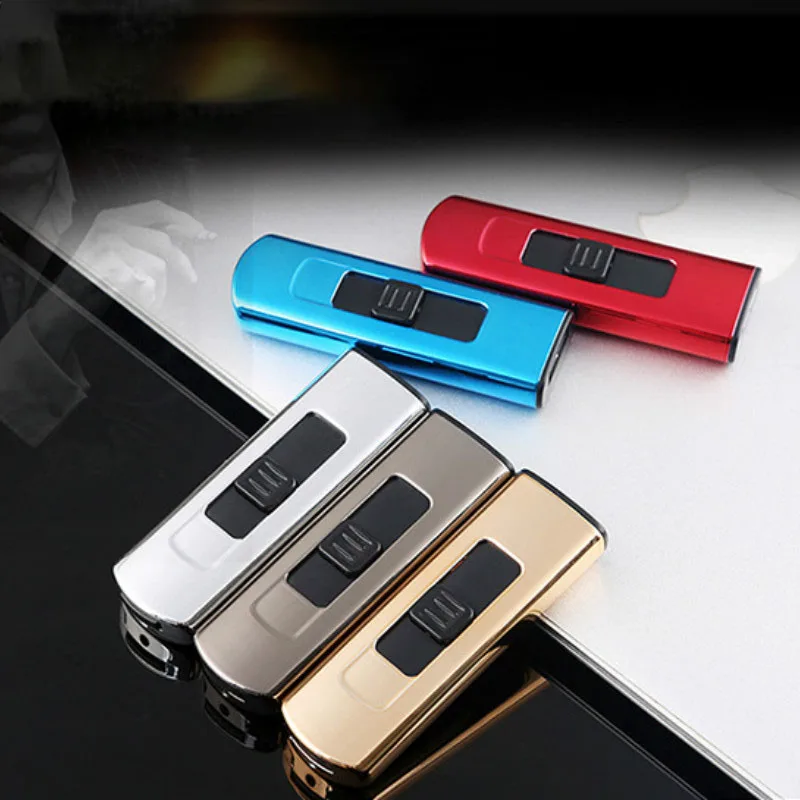 Мини Вольфрамовая турбо USB Зажигалка для сигарет курения Электронная
