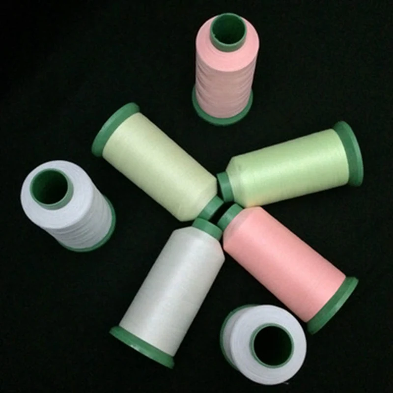 7 цветов 1000 ярдов Spool светящееся светится в темноте машина сделай сам вышивка нить