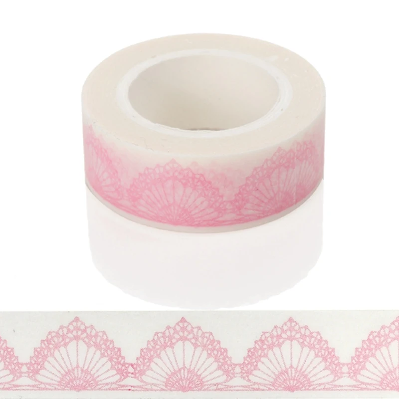

10m*15mm Creative Pink Pattern Washi Tape DIY Decoration Scrapbooking Planner Masking Tape Kawaii Stationery Adhesive Tape 1 PCS